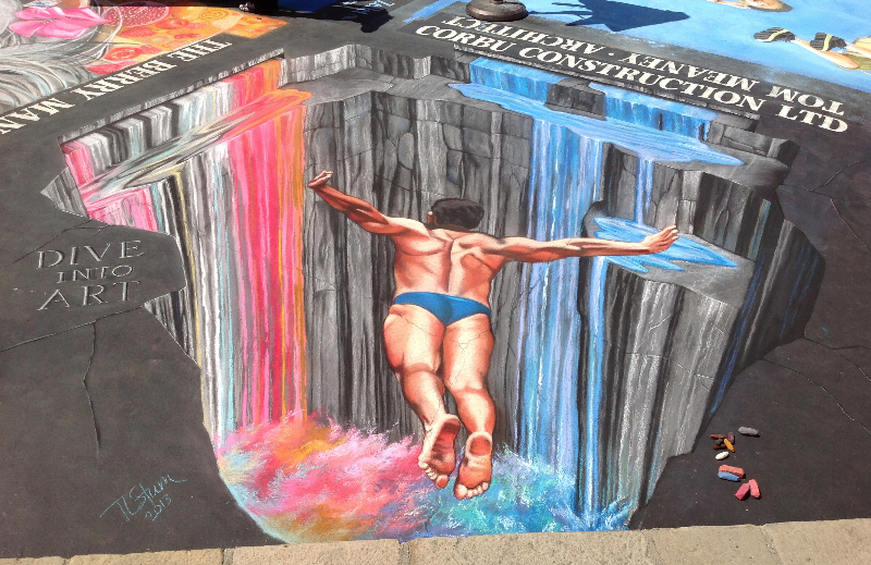 3d Chalk - Dive Into Art by Tracy Lee Stum