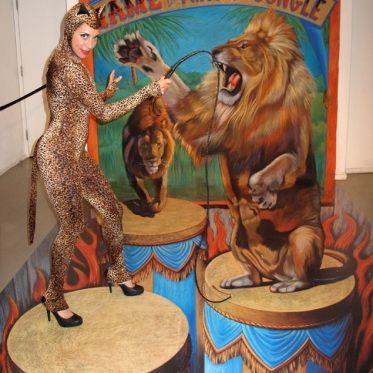 King of the Jungle 3D Chalk Art By Tracy Lee Stum