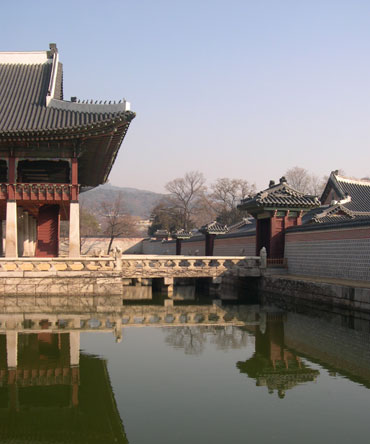 Royal pavilion at Gyeongbokgung Palace