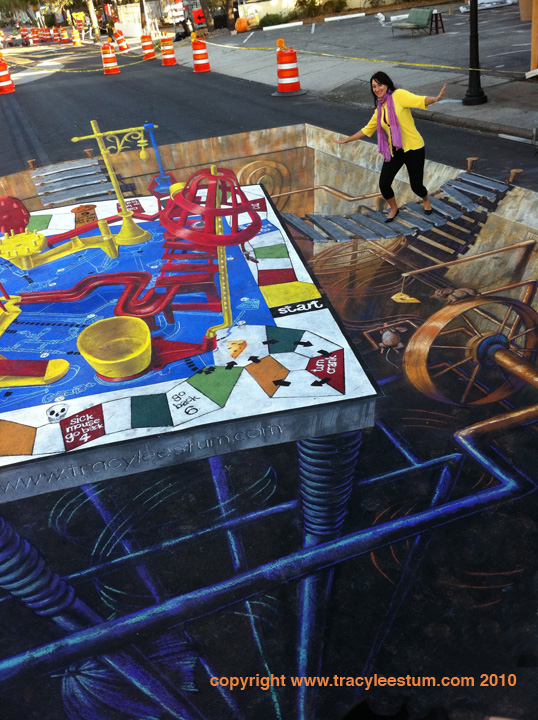 3D Street Painting - Sarasota Festival - Tracy Lee Stum
