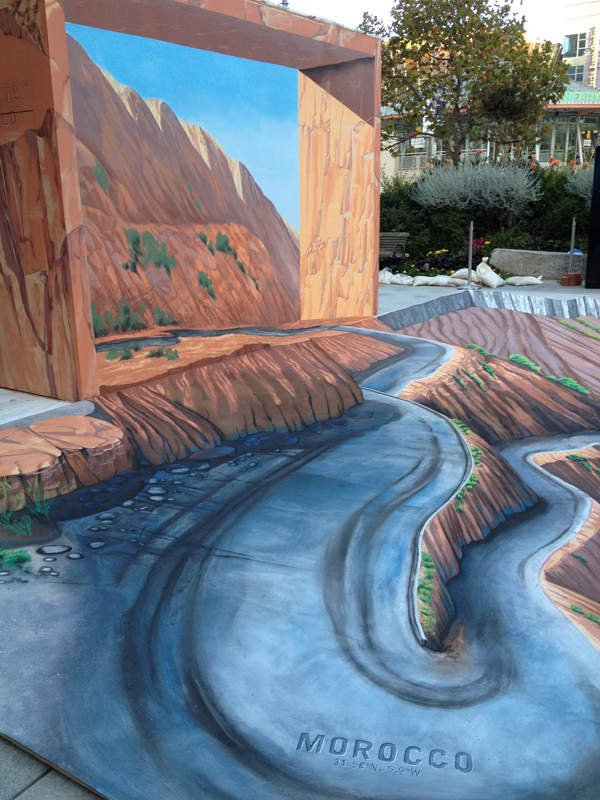3d street painting and augmented reality - Tracy Lee Stum