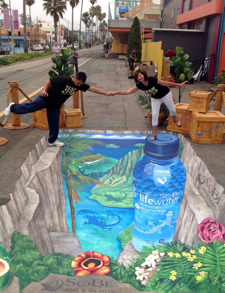 SoBe 3D Street Painting - Santa Cruz