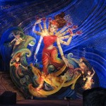 3D Street Painting India Goddess