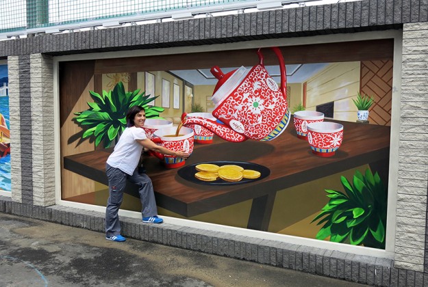 BMacau_Tea_TLStum 3D Street Art Murals