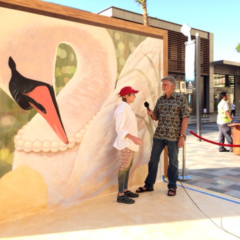 Kurt Wenner interviewing yours truly