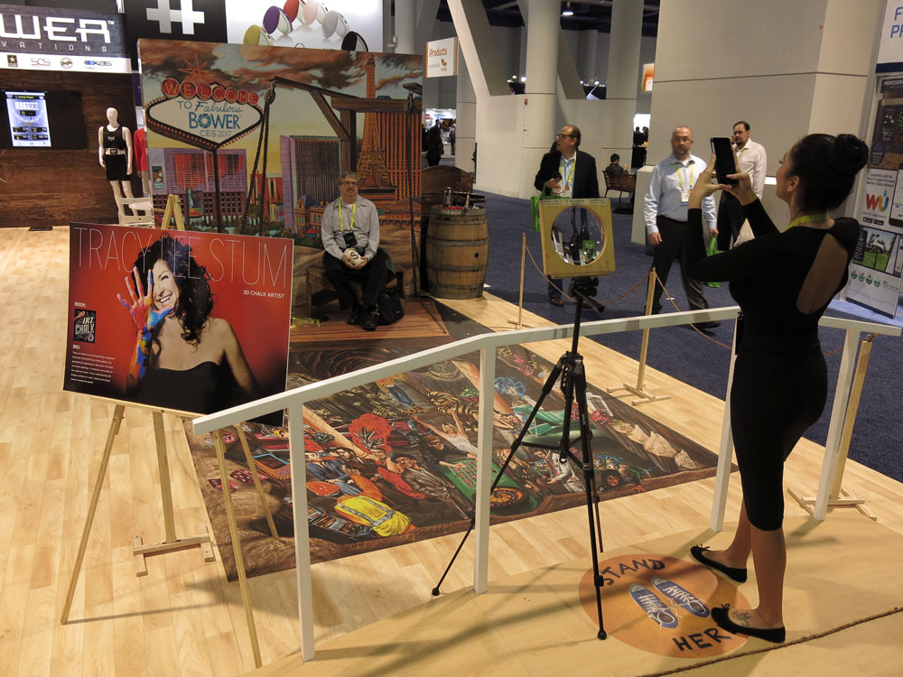 3D Street Painting for Bower USA at CES 2017